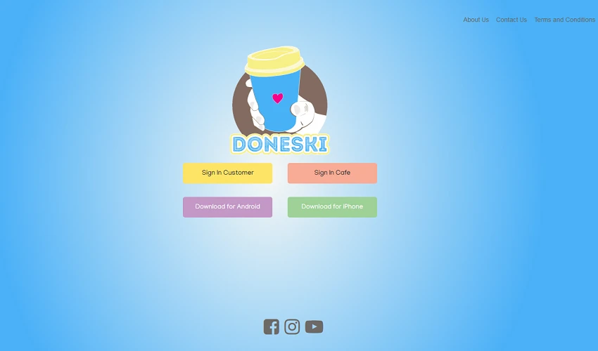 Doneski — original project interface